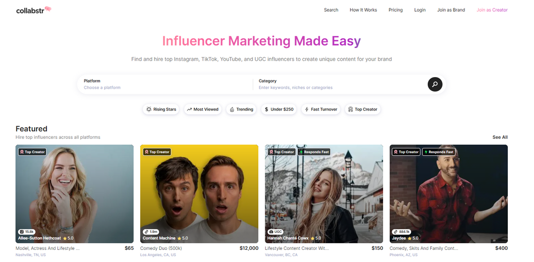 Collabstr 🤝📱 – Deine Influencer-Marketing Plattform für Marken & Creator 🌍🎥💡