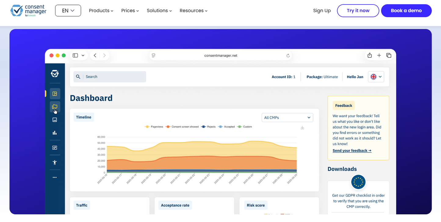 Consentmanager — EU-CMP mit eigenen Datencentern