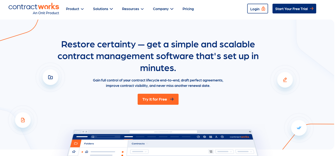 ContractWorks: Einfache & Skalierbare Vertragsmanagement Software