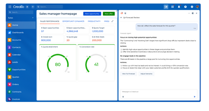 🇺🇸 Creatio — Creatio ist eine 2014 in Boston gegründete Low-Code-Plattform für CRM und Workflow-Automatisierung, die Sales, Marketing und Service mit No-Code-Tools für mittelständische Unternehmen kombiniert.