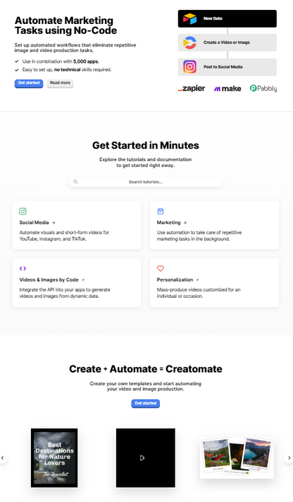 Creatomate – Automatisierte Video- & Bildproduktion 🤖🖼️