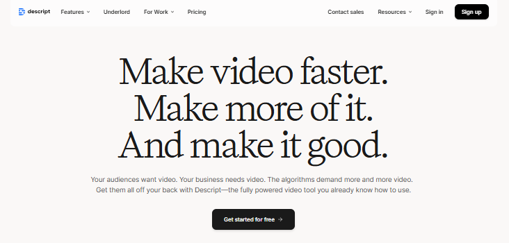 Descript: All-in-One Audio- & Video-Editor – Bearbeiten Sie Medien wie ein Dokument