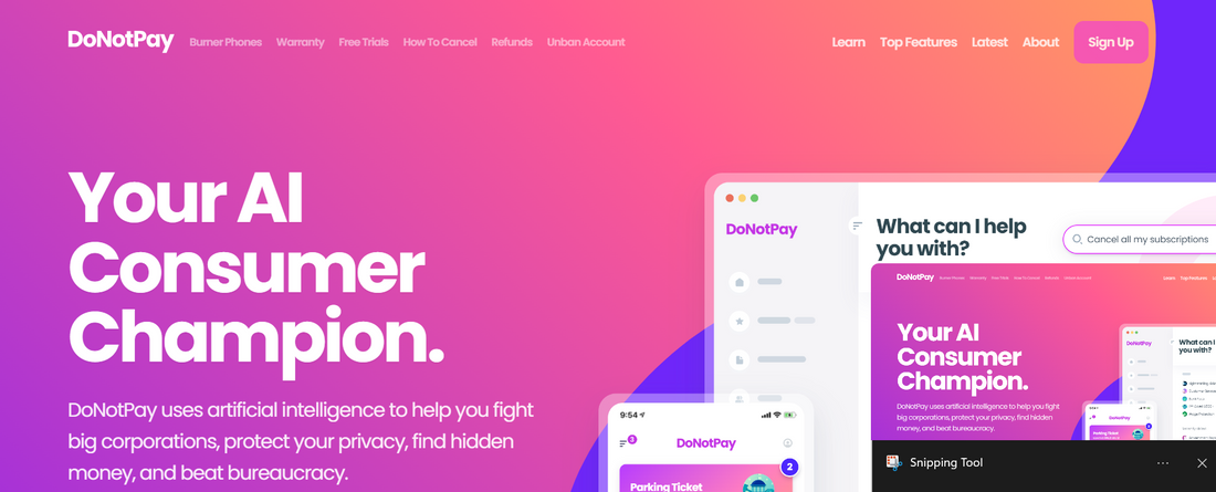 Donotpay: Dein KI-gestützter Rechtsassistent