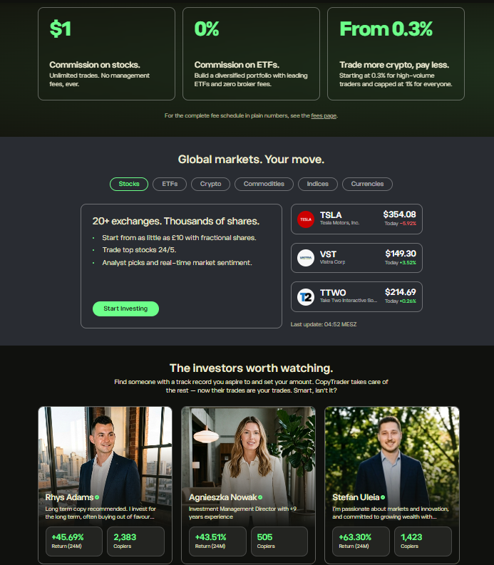 EToro: Die globale Social-Trading- und Investmentplattform