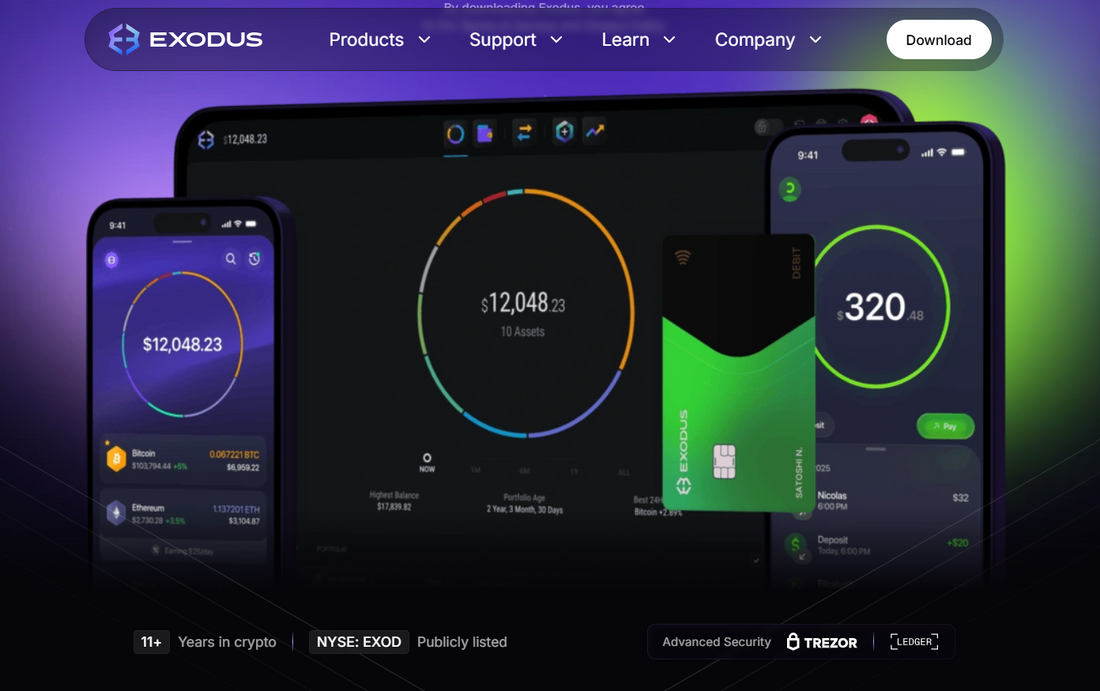 🚀 Exodus — benutzerfreundliche Multi-Chain Wallet für Einsteiger und Profis
