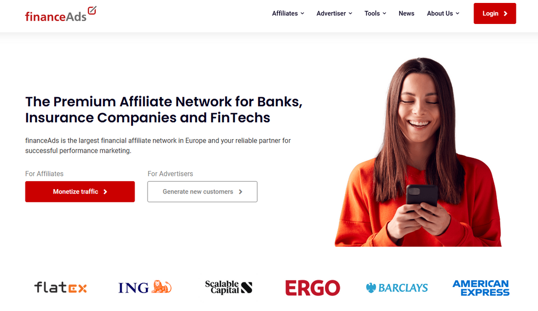 FinanceAds: Das führende Affiliate Netzwerk für Finanzdienstleistungen