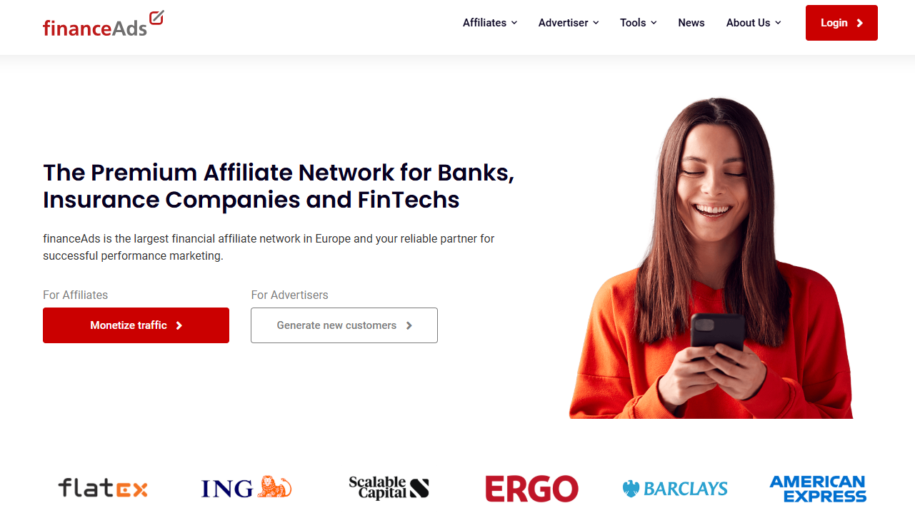 FinanceAds: Das führende Affiliate Netzwerk für Finanzdienstleistungen