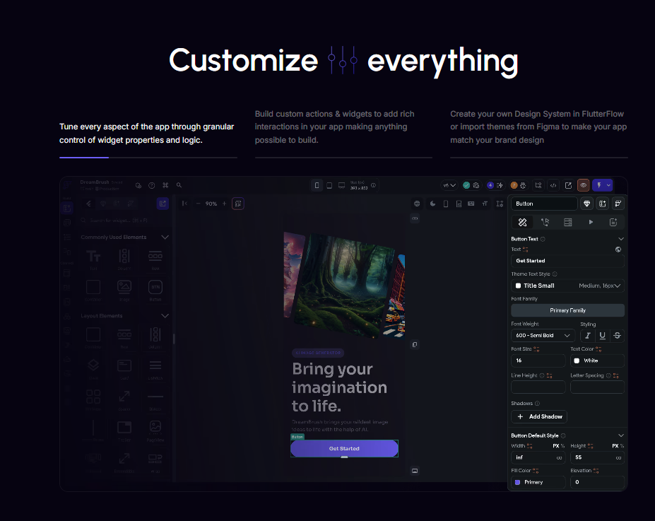 📱 FlutterFlow - helps you build high quality, customized apps quickly