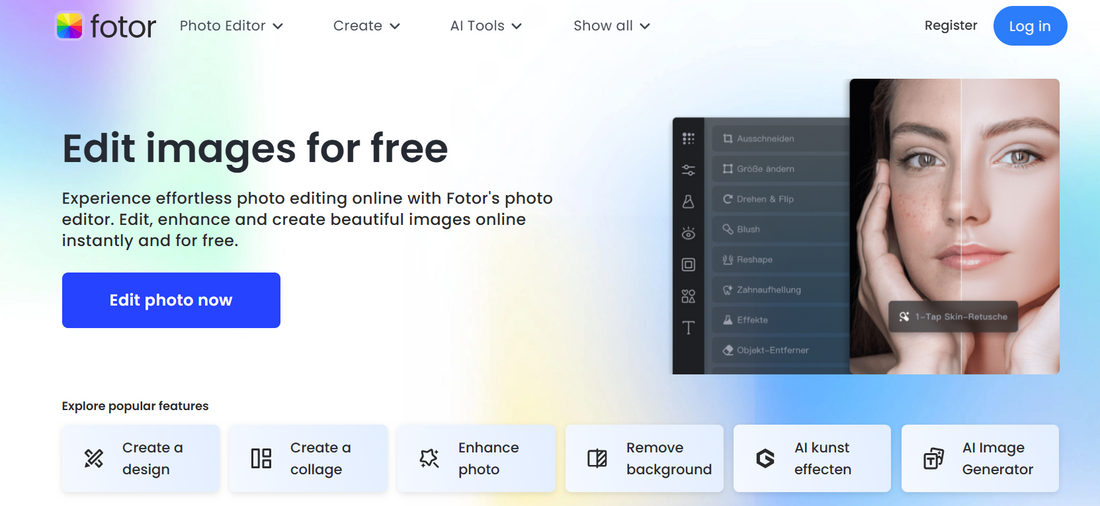 Fotor: Der einfache Online Fotoeditor für beeindruckende Ergebnisse