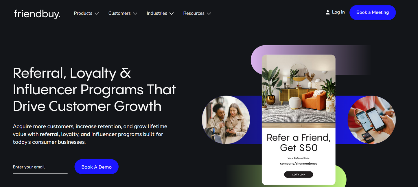 🤝 Friendbuy — Friendbuy ist eine amerikanische Enterprise-Referral-Marketing-Plattform aus dem Jahr 2010 mit Fokus auf Anpassung und Analytics