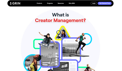 🇺🇸 🛍️ GRIN — GRIN ist eine 2014 in Sacramento gegruendete Creator-Management-Plattform, die 2026 unter dem Namen GRIN und mit dem AI-Agent Gia oeffentlich verfuegbar gemacht wurde