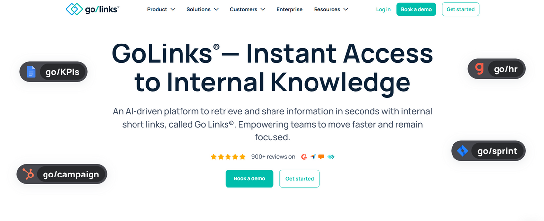 🔎 GoLinks — Das Unternehmen ist eine KI-getriebene Plattform für Wissens-Discovery und Link-Management. Interne Kurzlinks namens Go Links geben Teams sofortigen Zugriff auf Projektdokumente, Richtlinien und gemeinsames Wissen