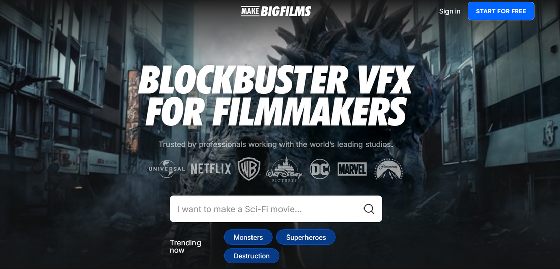 Greenscreen setup for filming