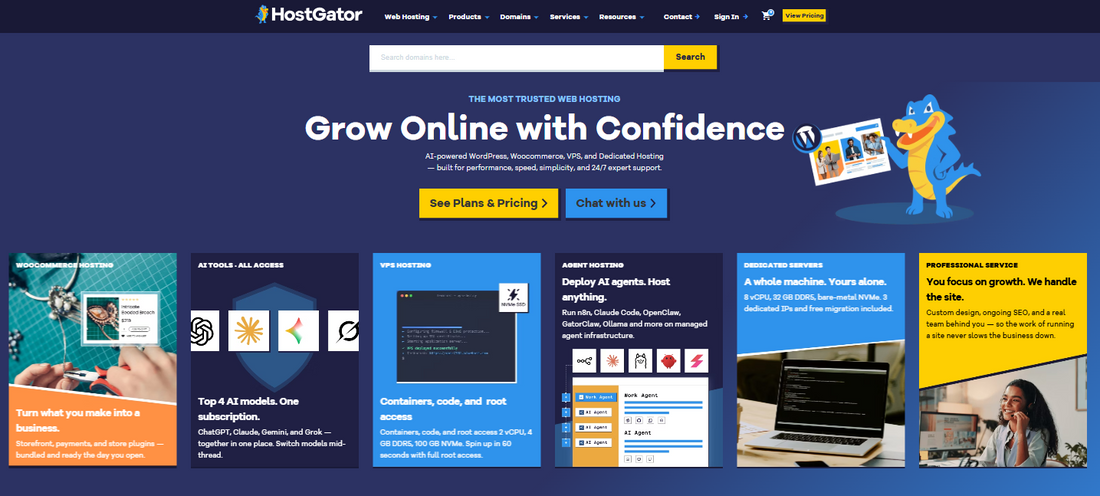 🪴 HostGator — HostGator - Domain-Registrierung und Webhosting mit Top-Service
