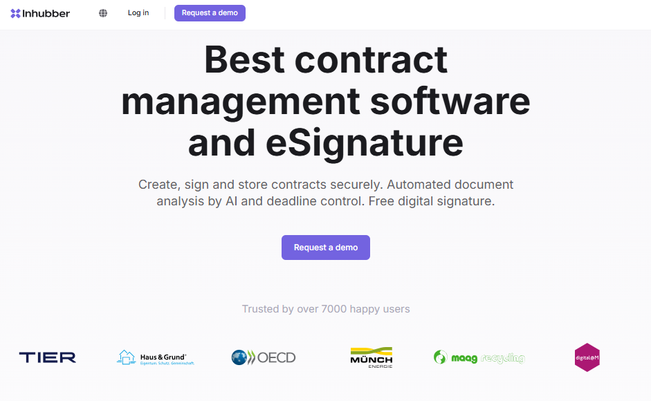 Inhubber: Die intelligente Plattform für digitales Vertragsmanagement