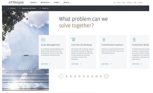 J.P Morgan , Asset Management , Commerical Banking 
