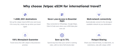 📱 Jetpac — Sichere eSIM für internationale Reisende
