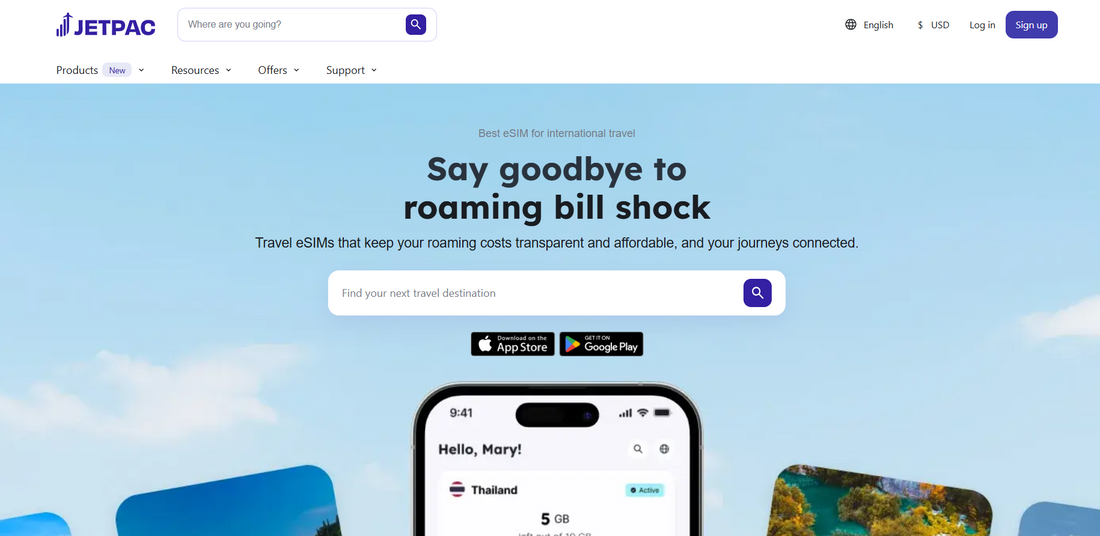 📱 Jetpac — Sichere eSIM für internationale Reisende