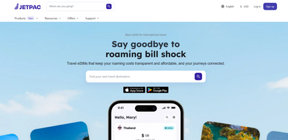 📱 Jetpac — Sichere eSIM für internationale Reisende