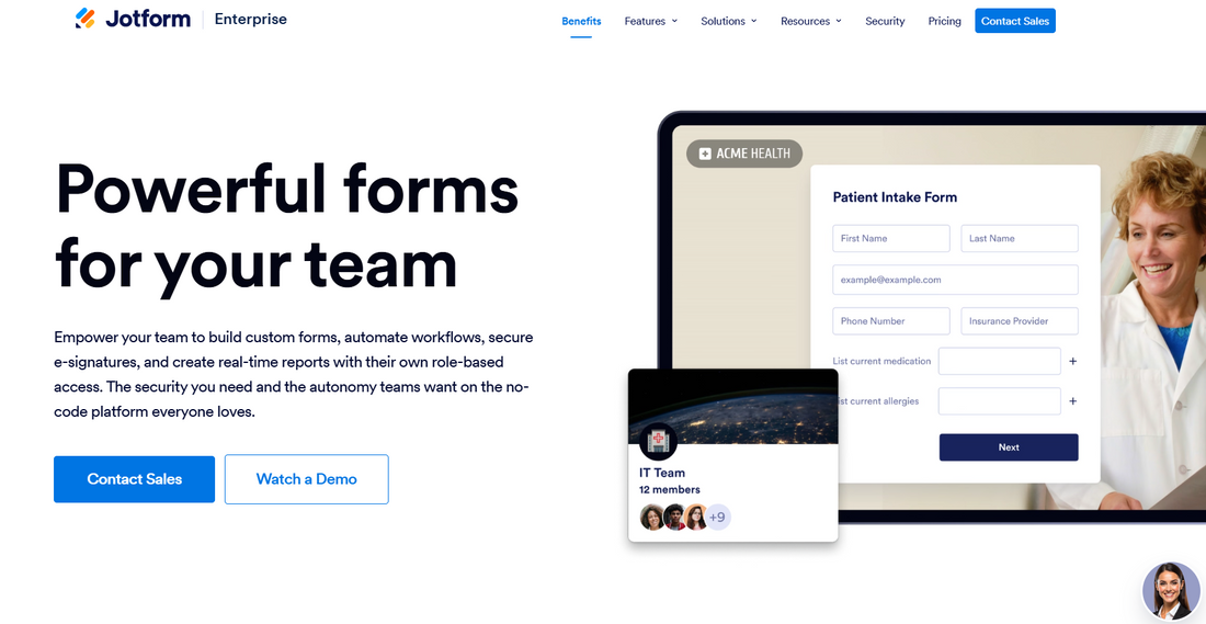 Business planning interface preview
