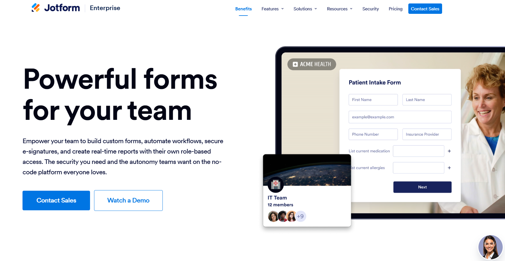 Business planning interface preview