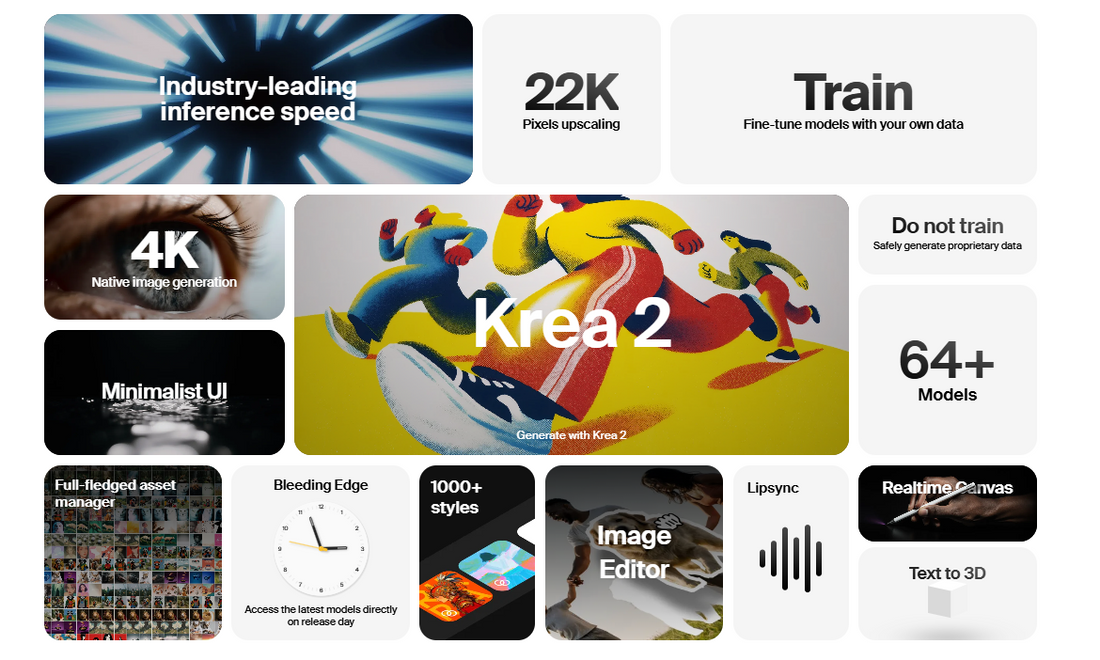 🎨 Krea AI – Ihre Plattform für innovative KI-gestützte Kreativwerkzeuge
