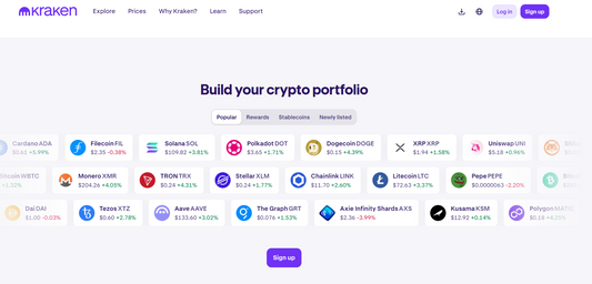 Kraken crypto portfolio