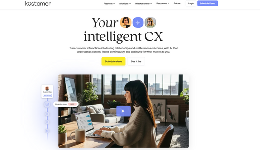 🤝 Kustomer — Kustomer ist eine AI-native CRM- und Kundenservice-Plattform, die eine vollständige chronologische Sicht auf jede Kundenbeziehung bietet und Self-Service, Automatisierung und Omnichannel-Support vereint