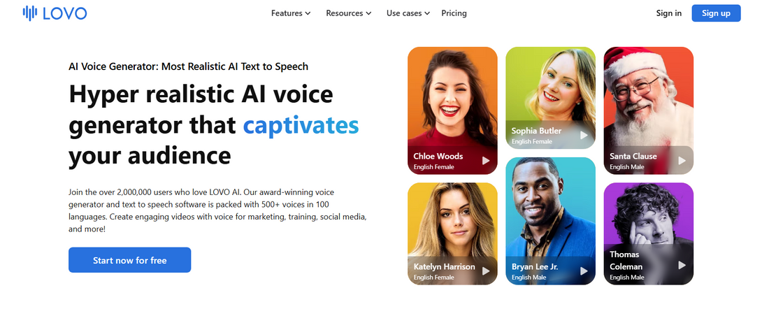 LOVO AI: KI Voice Generator & Kreativplattform für hochwertige Audio- und Videoinhalte
