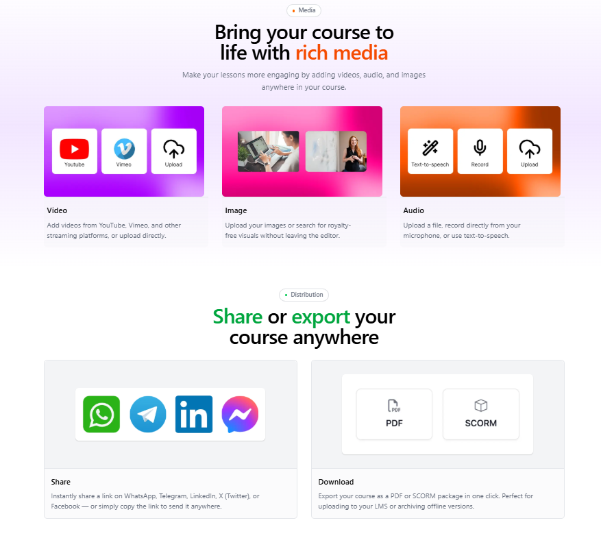 🎓 LearningStudioAI — KI-gestütztes Authoring-Tool für Online-Kurse mit SCORM-Export
