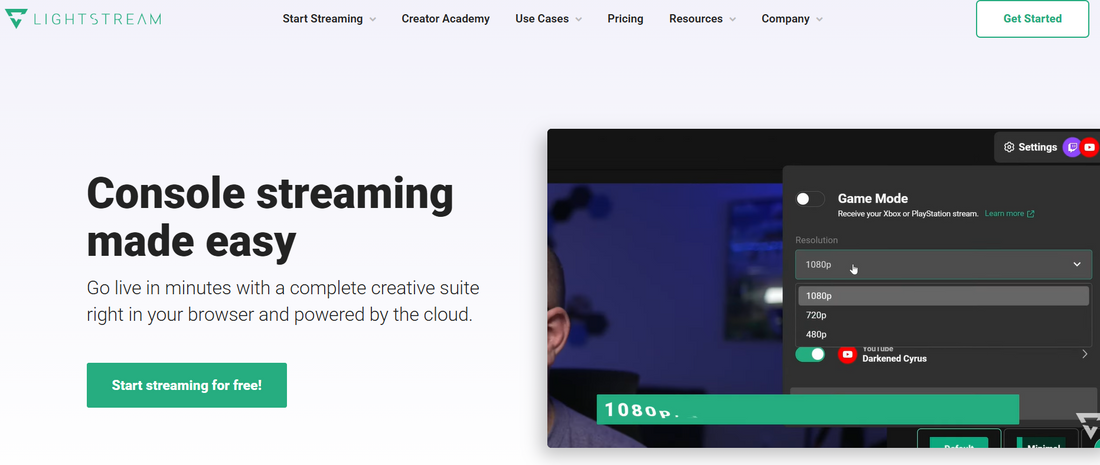 Lightstream Studio: Cloud-basiertes Live-Streaming für Konsolen und PC