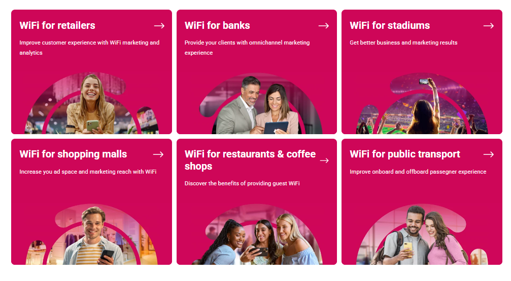 📶 Linkyfi — Linkyfi ist eine WiFi-Marketing-Plattform von AVSystem, einem polnischen Telekommunikationsunternehmen

Linkyfi richtet sich an Telekommunikationsanbieter, ISPs und Unternehmen, die professionelles WLAN-Marketing und Gästemanagement benötigen.