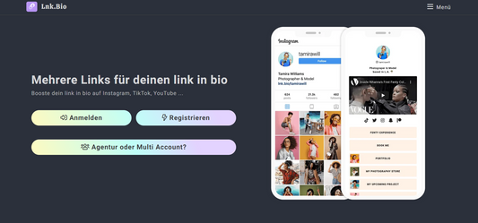📲 Lnk.Bio — Das Unternehmen ist ein Link-in-Bio-Dienst, der 2016 in Singapur von Andrea Olivato und Sabrina Stefani gegründet wurde. Er zählt zu den weltweit größten Anbietern dieser Kategorie und wird von über zwei Millionen Creator genutzt