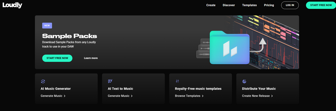 Loudly: KI-gesteuerte Musik für Videos und mehr