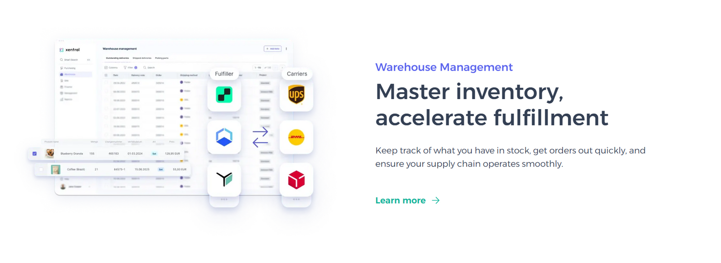 Master Inventory Xentral 