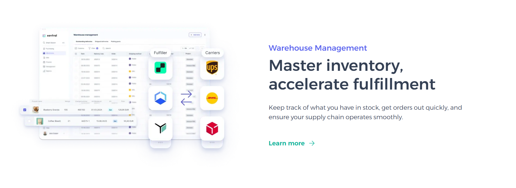 Master Inventory Xentral 
