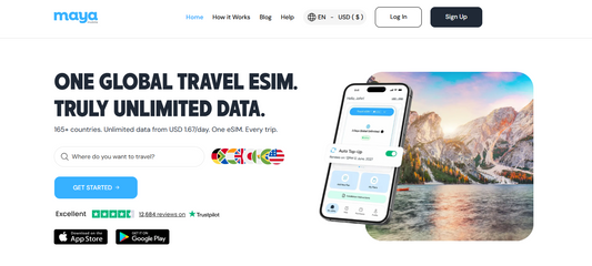 📱 Maya Mobile — Eine permanente eSIM für alle Reisen