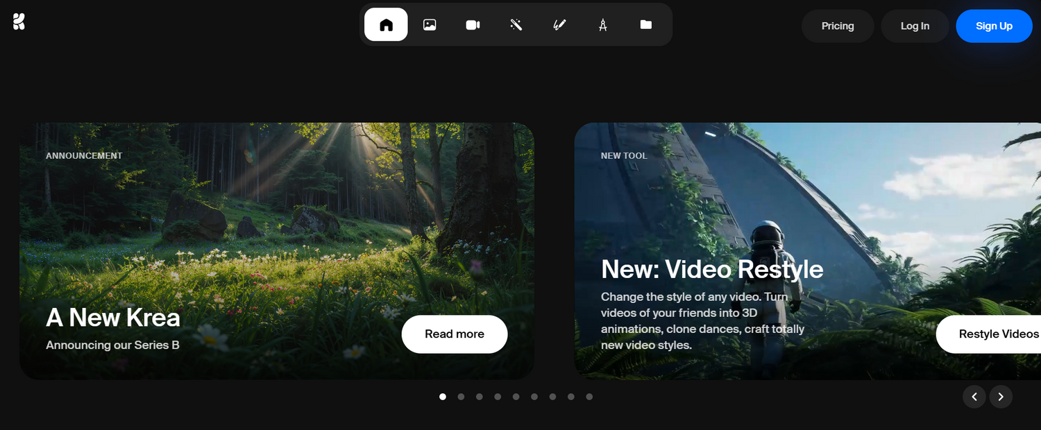 Minimalist website homepage preview