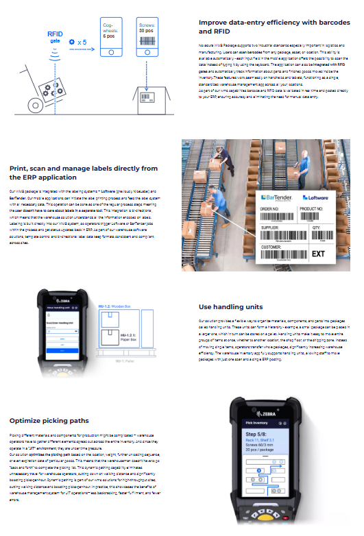 Novacura – Detailansicht der Novacura Flow Low-Code-Plattform mit mobilen Apps für Shop-Floor, Field Service, Logistik und visuelle Workflow-Erstellung ohne klassische Programmierung.
