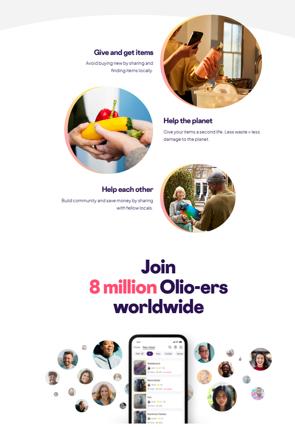 Olio – Teilen statt Wegwerfen: Gemeinsam gegen Verschwendung ♻️🤝