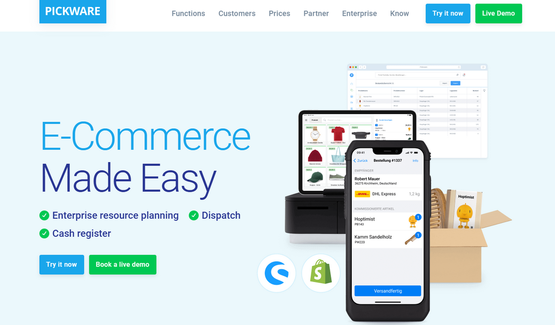 Pickware: Die integrierte Warenwirtschaft für Shopware
