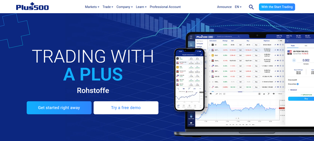 Plus500: CFD-Handel mit Hebelwirkung