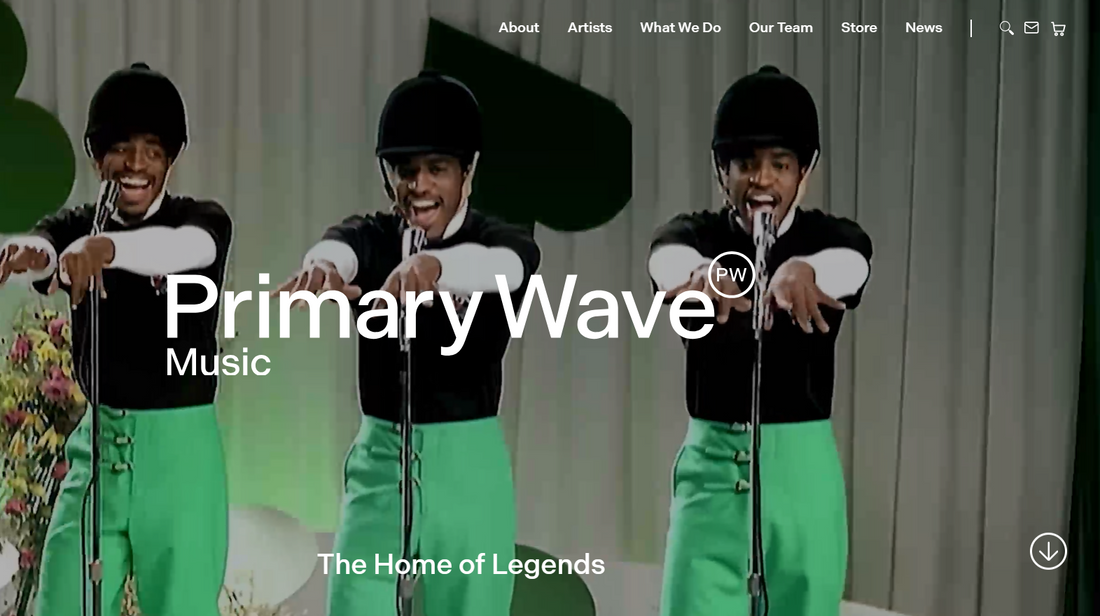 🎵 Primary Wave — Primary Wave ist eine 2006 in New York gegründete Musikverlags- und Managementgesellschaft, die legendäre Musikkataloge erwirbt und verwaltet

Primary Wave richtet sich an Institutionelle Investoren, Musikschaffende und Familien, die in legendäre Musikkataloge investieren oder ihre Rechte professionell verwalten lassen wollen.