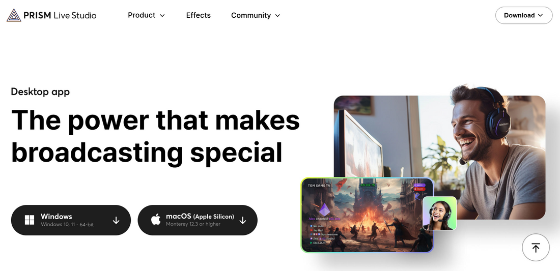 Prism Live Studio: Kostenlose App für Live-Streaming und Videoaufnahme (Mobile & Desktop)