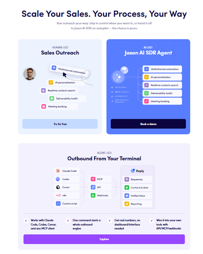 🇨🇦 Reply.io — Multichannel-Sales-Engagement mit B2B-Database