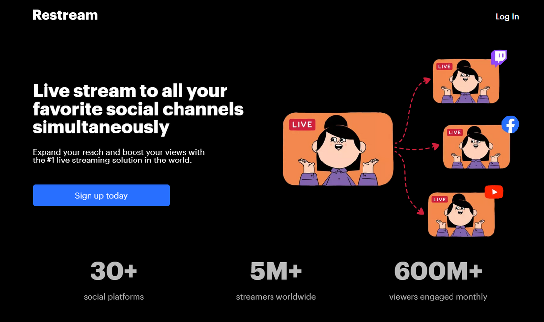Restream: Multistreaming für Live-Videos auf über 30 Plattformen