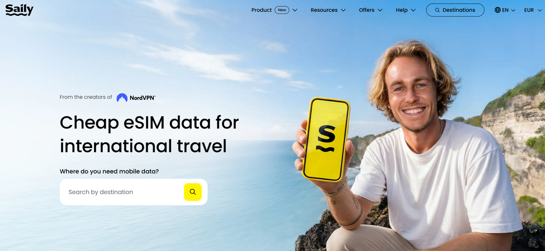📱 Saily — eSIM-Dienst für Reisende vom NordVPN-Team, mit Fokus auf nachhaltige mobile Konnektivität ohne Plastik-SIM Saily richtet sich an Internationale Reisende, NordVPN-Nutzer, sicherheitsbewusste Nutzer.
