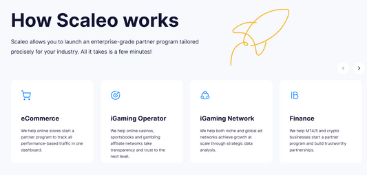 🛡️ Scaleo — Scaleo ist eine 2015 in Prag gegruendete Affiliate-Tracking- und Partner-Management-Plattform, die von einem 34-köpfigen Team als MarketingTech-Lösung für Affiliate-Netzwerke und Performance-Marketing-Agenturen entwickelt wird