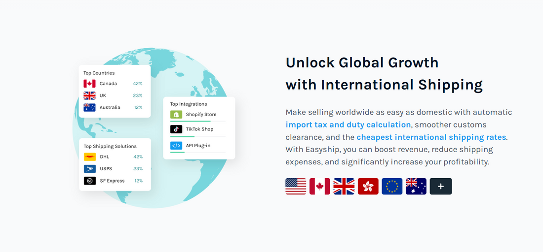 Easyship: Vereinfachen Sie Ihren globalen E-Commerce-Versand