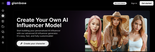 Glambase.app: Plattform zur Erstellung und Monetarisierung von KI-Influencern und virtuellen Personas